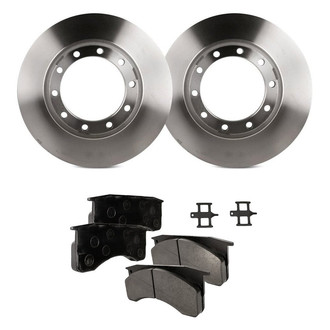 Replacement - Plain Front Brake Kit with Pads
