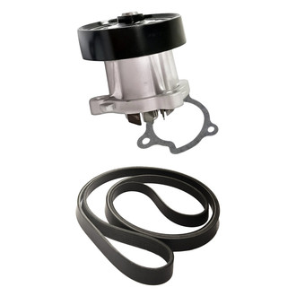 Replacement - Engine Coolant Water Pump and Drive Belt Kit