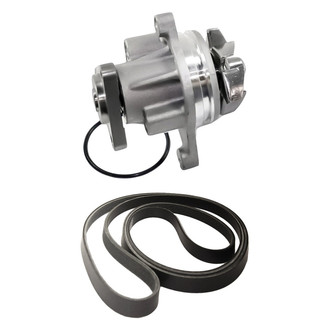 Replacement - Engine Coolant Water Pump and Drive Belt Kit