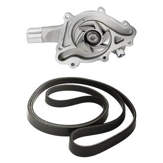 Replacement - Engine Coolant Water Pump and Drive Belt Kit