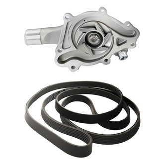 Replacement - Engine Coolant Water Pump and Drive Belt Kit