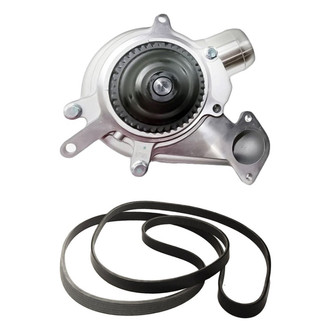 Replacement - Engine Coolant Water Pump and Drive Belt Kit