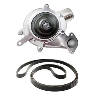 Replacement - Engine Coolant Water Pump and Drive Belt Kit