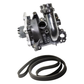 Replacement - Engine Coolant Water Pump and Drive Belt Kit
