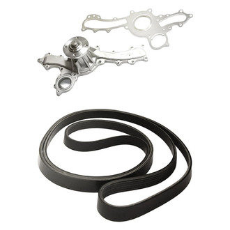 Replacement - Engine Coolant Water Pump and Drive Belt Kit
