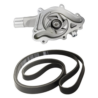 Replacement - Engine Coolant Water Pump and Drive Belt Kit