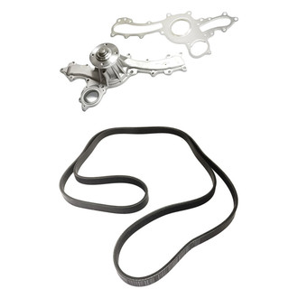 Replacement - Engine Coolant Water Pump and Drive Belt Kit