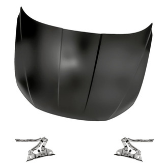 Replacement - 3-Piece (Hood Panel, Driver and Passenger Side Hood Hinge) (Standard Line)