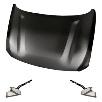 Replacement - 3-Piece (Hood Panel, Driver and Passenger Side Hood Hinge) (Standard Line)