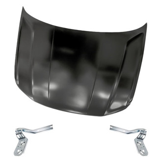 Replacement - 3-Piece (Hood Panel, Driver and Passenger Side Hood Hinge) (Standard Line)