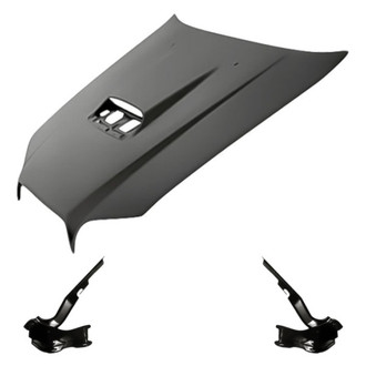 Replacement - 3-Piece (Hood Panel, Driver and Passenger Side Hood Hinge) (Standard Line)