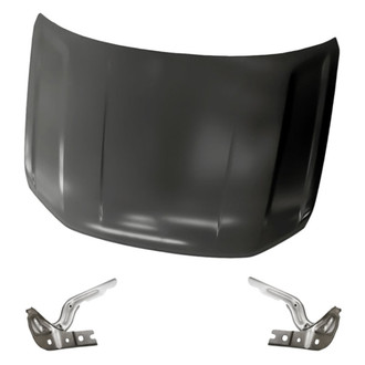 Replacement - 3-Piece (Hood Panel, Driver and Passenger Side Hood Hinge) (Standard Line)