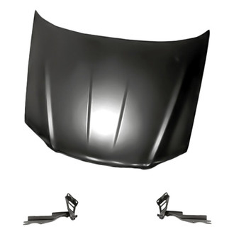 Replacement - 3-Piece (Hood Panel, Driver and Passenger Side Hood Hinge) (Standard Line)