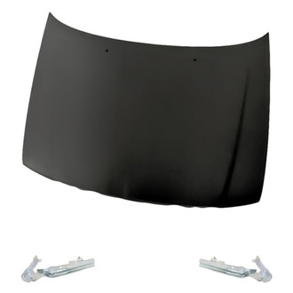 Replacement - 3-Piece (Hood Panel, Driver and Passenger Side Hood Hinge) (Standard Line)
