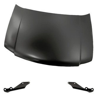 Replacement - 3-Piece (Hood Panel, Driver and Passenger Side Hood Hinge) (Standard Line)