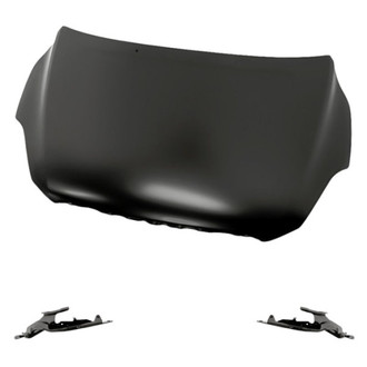 Replacement - 3-Piece (Hood Panel, Driver and Passenger Side Hood Hinge) (Standard Line)