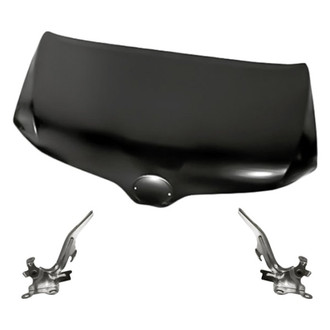 Replacement - 3-Piece (Hood Panel, Driver and Passenger Side Hood Hinge) (Standard Line)