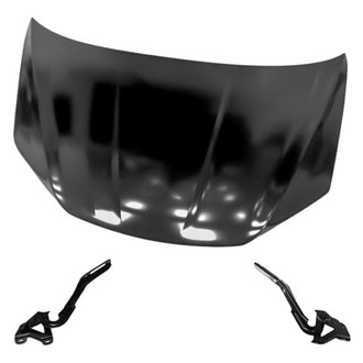 Replacement - 3-Piece (Hood Panel, Driver and Passenger Side Hood Hinge) (Standard Line)