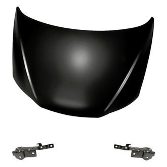 Replacement - 3-Piece (Hood Panel, Driver and Passenger Side Hood Hinge) (Standard Line)