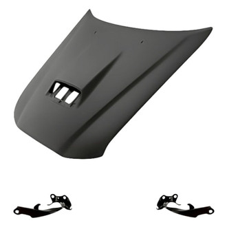 Replacement - 3-Piece (Hood Panel, Driver and Passenger Side Hood Hinge) (Standard Line)