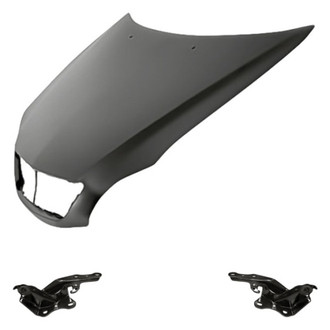 Replacement - 3-Piece (Hood Panel, Driver and Passenger Side Hood Hinge) (Standard Line)
