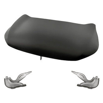 Replacement - 3-Piece (Hood Panel, Driver and Passenger Side Hood Hinge) (Standard Line)