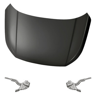 Replacement - 3-Piece (Hood Panel, Driver and Passenger Side Hood Hinge) (Standard Line)