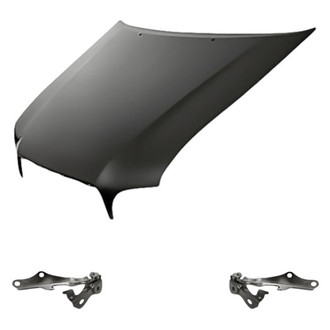 Replacement - 3-Piece (Hood Panel, Driver and Passenger Side Hood Hinge) (Standard Line)
