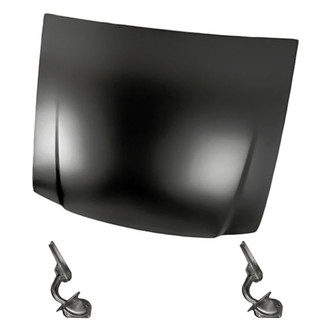 Replacement - 3-Piece (Hood Panel, Driver and Passenger Side Hood Hinge) (Standard Line)
