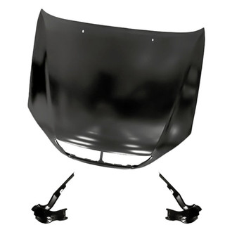 Replacement - 3-Piece (Hood Panel, Driver and Passenger Side Hood Hinge) (Standard Line)