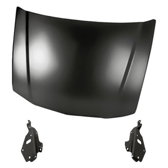 Replacement - 3-Piece (Hood Panel, Driver and Passenger Side Hood Hinge) (Standard Line)