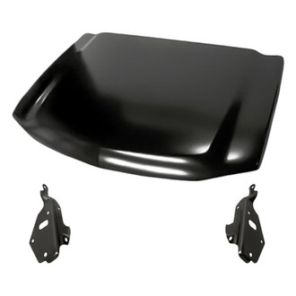 Replacement - 3-Piece (Hood Panel, Driver and Passenger Side Hood Hinge) (Standard Line)
