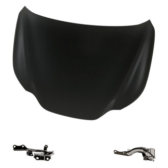 Replacement - 3-Piece (Hood Panel, Driver and Passenger Side Hood Hinge) (Standard Line)