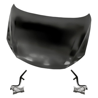 Replacement - 3-Piece (Hood Panel, Driver and Passenger Side Hood Hinge) (Standard Line)