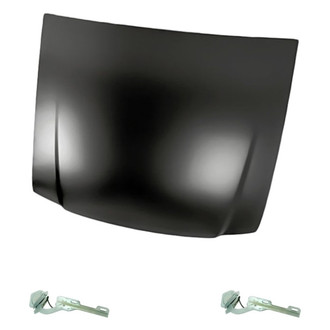 Replacement - 3-Piece (Hood Panel, Driver and Passenger Side Hood Hinge) (Standard Line)