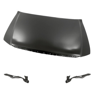Replacement - 3-Piece (Hood Panel, Driver and Passenger Side Hood Hinge) (Standard Line)
