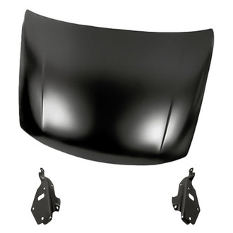 Replacement - 3-Piece (Hood Panel, Driver and Passenger Side Hood Hinge) (Standard Line)
