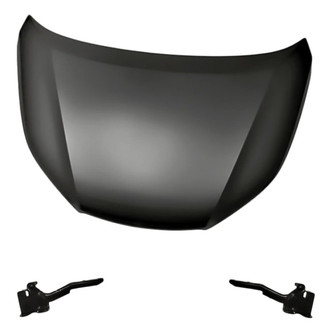Replacement - 3-Piece (Hood Panel, Driver and Passenger Side Hood Hinge) (Standard Line)