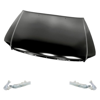 Replacement - 3-Piece (Hood Panel, Driver and Passenger Side Hood Hinge) (Standard Line)