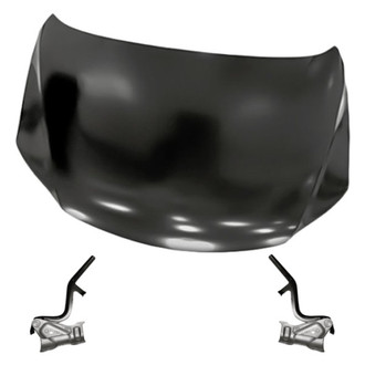 Replacement - 3-Piece (Hood Panel, Driver and Passenger Side Hood Hinge) (Standard Line)