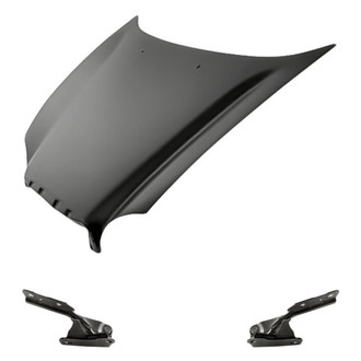 Replacement - 3-Piece (Hood Panel, Driver and Passenger Side Hood Hinge) (Standard Line)