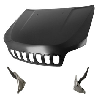 Replacement - 3-Piece (Hood Panel, Driver and Passenger Side Hood Hinge) (Standard Line)