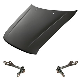 Replacement - 3-Piece (Hood Panel, Driver and Passenger Side Hood Hinge) (Standard Line)