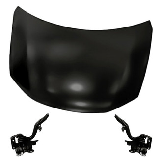 Replacement - 3-Piece (Hood Panel, Driver and Passenger Side Hood Hinge) (Standard Line)