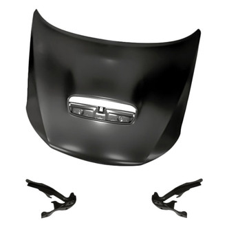 Replacement - 3-Piece (Hood Panel, Driver and Passenger Side Hood Hinge) (Standard Line)