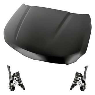 Replacement - 3-Piece (Hood Panel, Driver and Passenger Side Hood Hinge) (Standard Line)