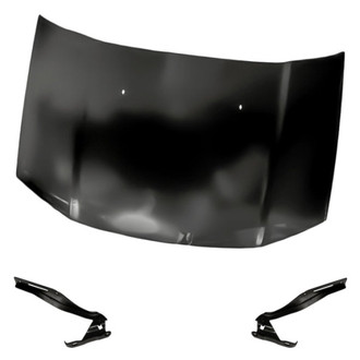 Replacement - 3-Piece (Hood Panel, Driver and Passenger Side Hood Hinge) (Standard Line)
