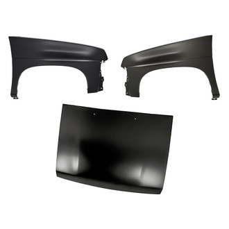 Replacement - 3-Piece (Hood Panel, Front Driver and Passenger Side Fender) (Standard Line)