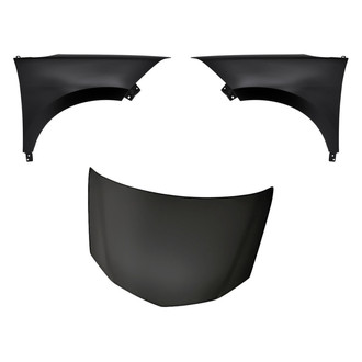 Replacement - 3-Piece (Hood Panel, Front Driver and Passenger Side Fender)