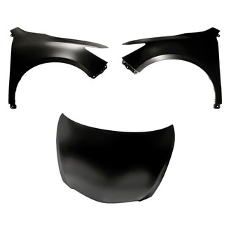 Replacement - 3-Piece (Hood Panel, Front Driver and Passenger Side Fender) (CAPA Certified)